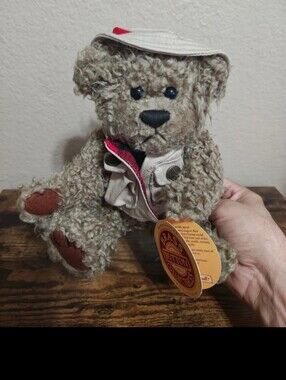 1997 Pickford Bears "Tanner" The Bear Of Health Brass Button Collectables Plush